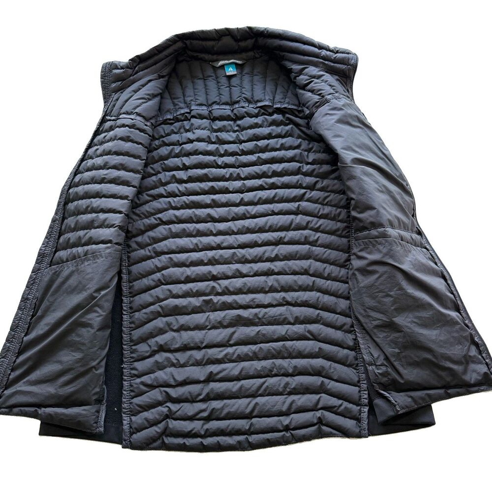 Eddie Bauer First Ascent Vest Mens Large Black Puffer Goose StormDown 800 - Picture 3 of 7